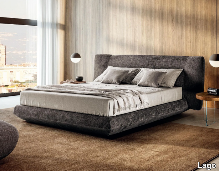 BED-IN - 1822 - Fabric double bed _ Lago