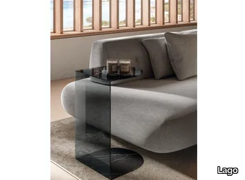 TELL - Glass side table _ Lago