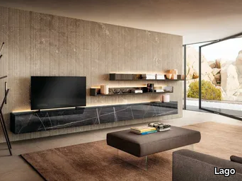 LAGOLINEA 1236 - Sectional storage wall _ Lago