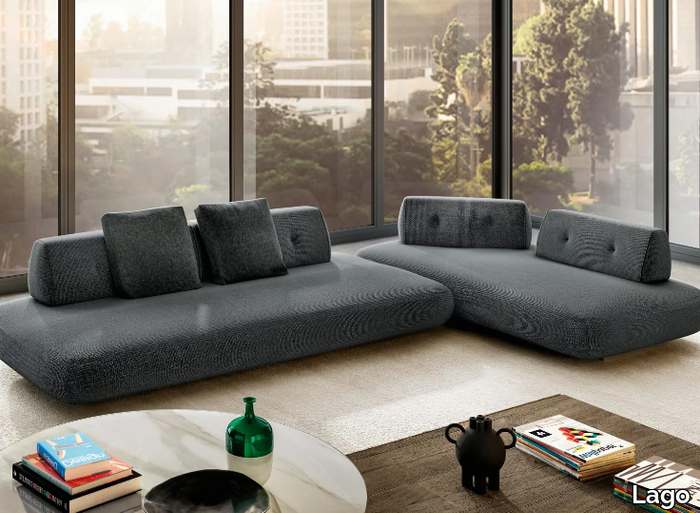 SAND - 1132 - Modular fabric sofa _ Lago