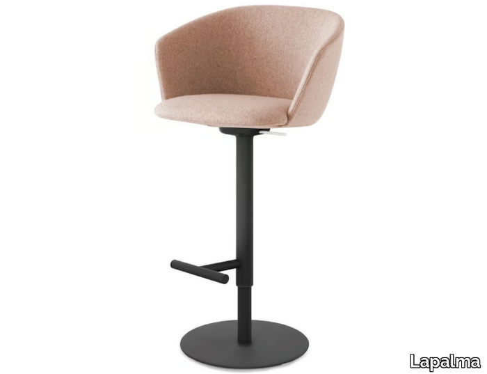 GLOVE - Fabric stool height-adjustable with footrest _ Lapalma