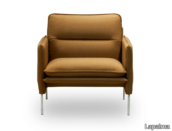 LEAN - Fabric armchair with armrests _ Lapalma