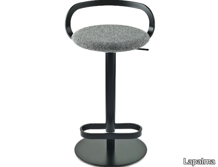 MAK - Stool height-adjustable with footrest _ Lapalma