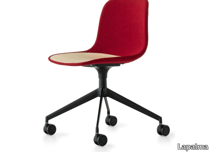 SEELA - Polypropylene chair with castors _ Lapalma