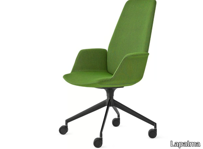 UNO - Fabric office chair with armrests with 4-Spoke base _ Lapalma