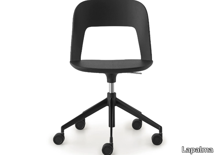 ARCO - Height-adjustable fabric office chair with castors _ Lapalma