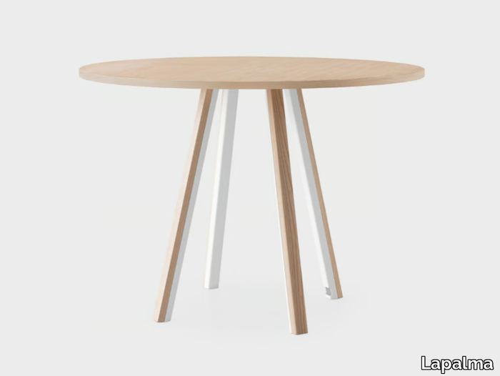 ORI - Round oak high table _ Lapalma