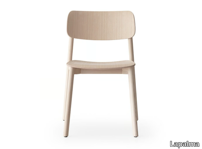 OIVA - Stackable wooden chair open back _ Lapalma