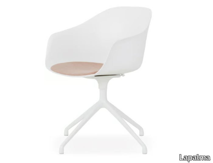 SEELA AC - Trestle-based polypropylene chair with integrated cushion _ Lapalma