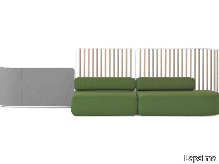 PLUS - Modular fabric sofa with removable cover _ Lapalma