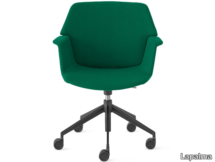 UNO - Swivel fabric office chair with 5-Spoke base _ Lapalma