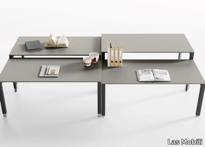 5TH ELEMENT - Height-adjustable rectangular office desk _ Las Mobili