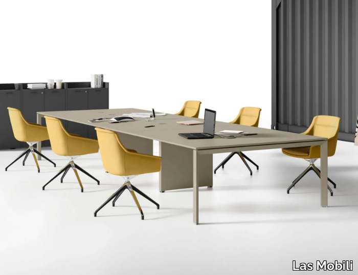 5TH ELEMENT - Rectangular wooden meeting table _ Las Mobili