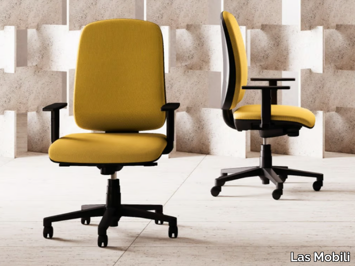 SISTEMA - Height-adjustable fabric office chair with castors _ Las Mobili