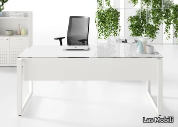 5TH ELEMENT - L-shaped office desk with drawers _ Las Mobili