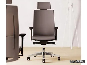 HELLÒ - Height-adjustable fabric executive chair with headrest _ Las Mobili