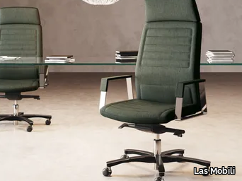 NEO CHAIR - Fabric executive chair with 5-spoke base with castors _ Las Mobili