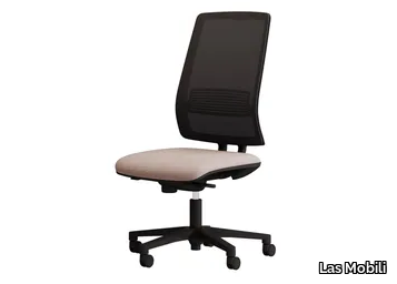 STAR - Height-adjustable fabric office chair with 5-Spoke base _ Las Mobili