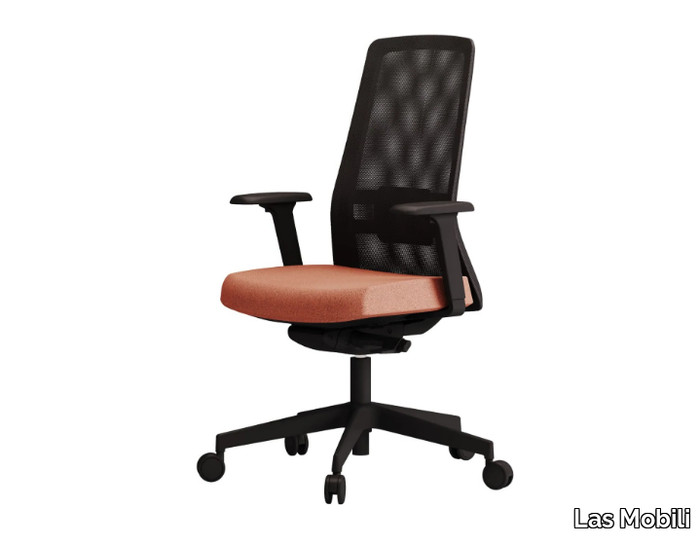 RASSEGNA - Height-adjustable fabric office chair with castors _ Las Mobili