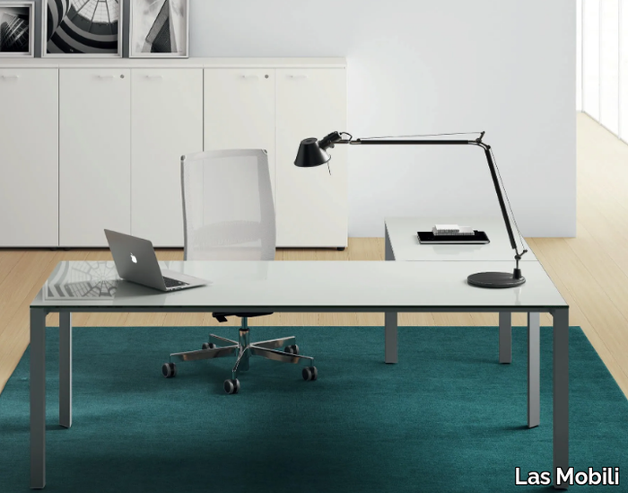 OXI TREND - Glass executive desk _ Las Mobili