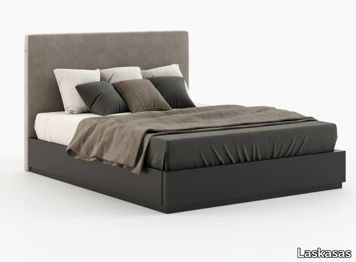 CANTÃO - Double bed with upholstered headboard _ Laskasas