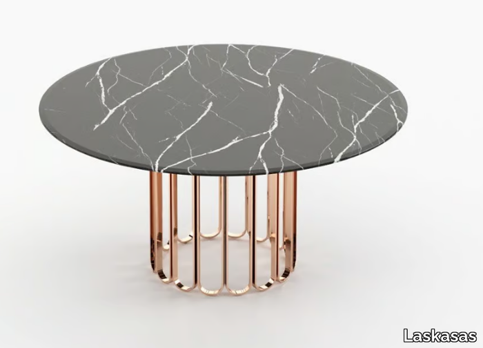 CHERYL - Round marble dining table _ Laskasas