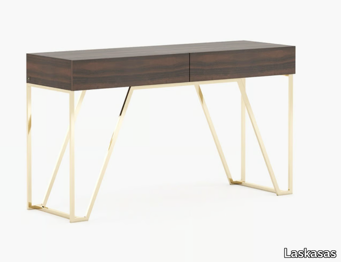 DALLAS - Rectangular wooden console table with drawers _ Laskasas