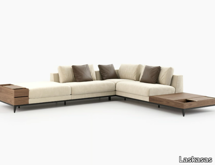 DECKER - Corner sectional fabric sofa _ Laskasas