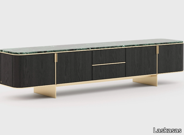 DEAN - Oak TV cabinet with doors _ Laskasas