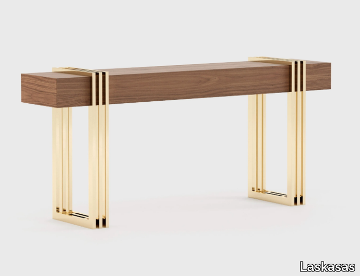 EVELYN - Rectangular wooden console table with drawers _ Laskasas