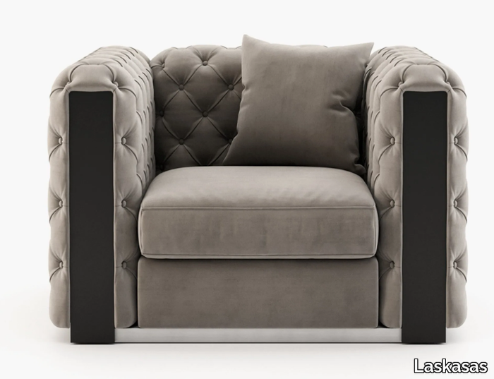 JEAN - Tufted leather armchair _ Laskasas