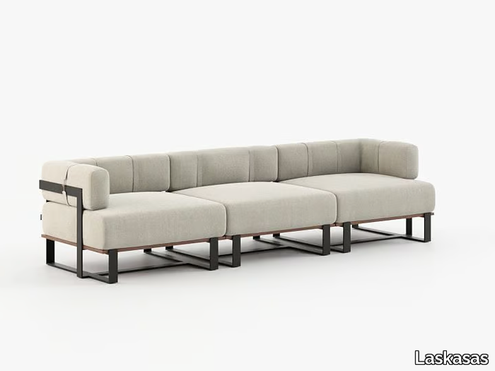 SALIM - 3 seater fabric garden sofa _ Laskasas