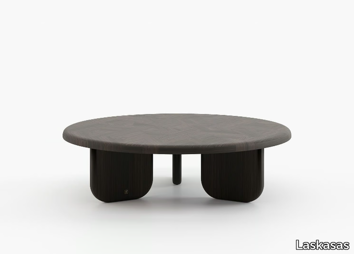 WILLIAMS - Round wooden coffee table _ Laskasas