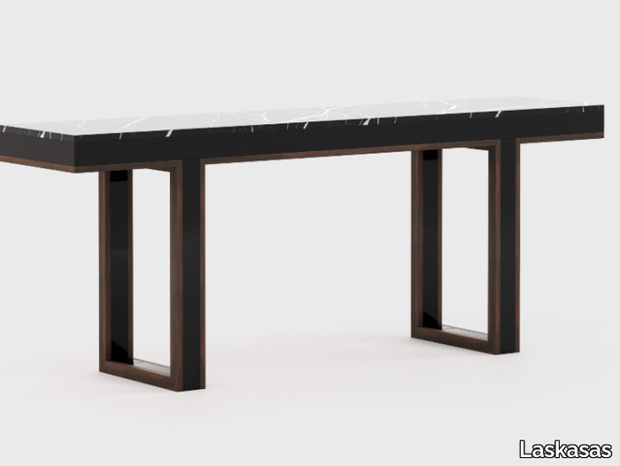 PEARL - Rectangular marble console table _ Laskasas