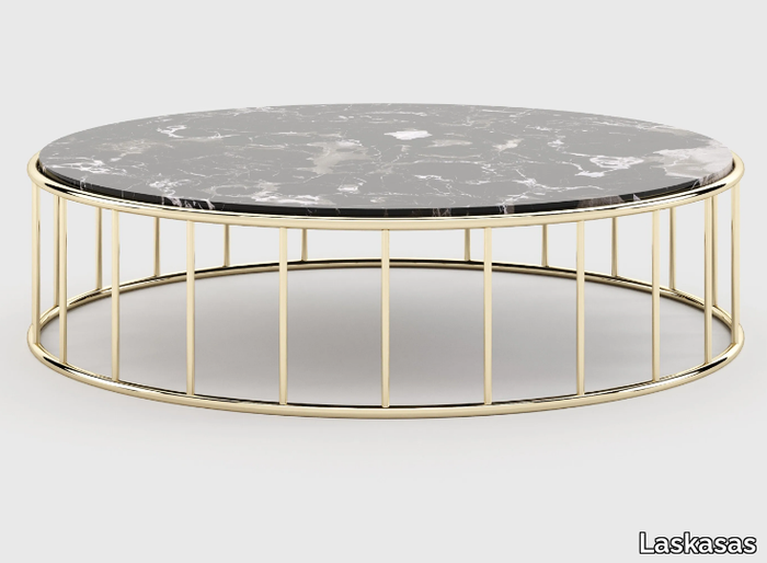 STILL - Low round marble coffee table _ Laskasas