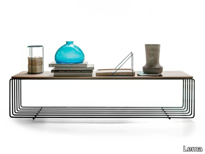 FENCE - Rectangular wooden coffee table _ Lema