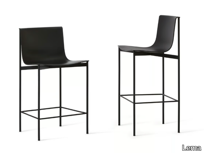 OMBRA - High stool with footrest _ Lema