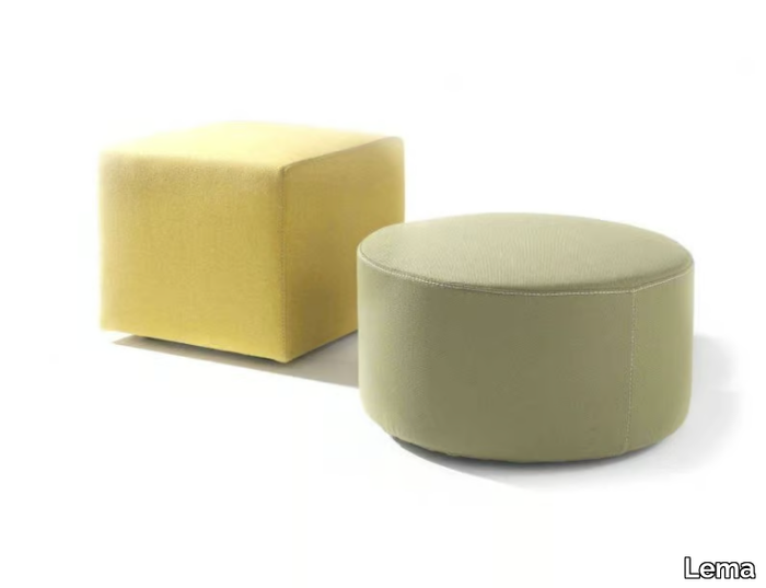 POUF - Upholstered fabric pouf _ Lema