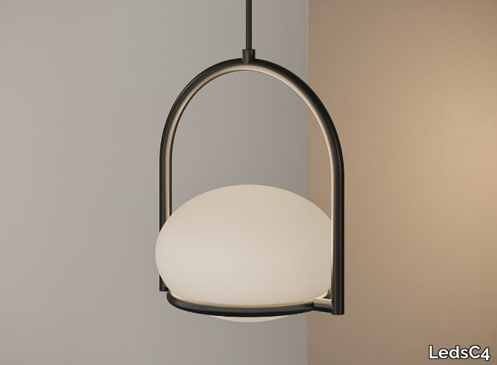 COCO SINGLE - Polycarbonate pendant lamp _ LedsC4