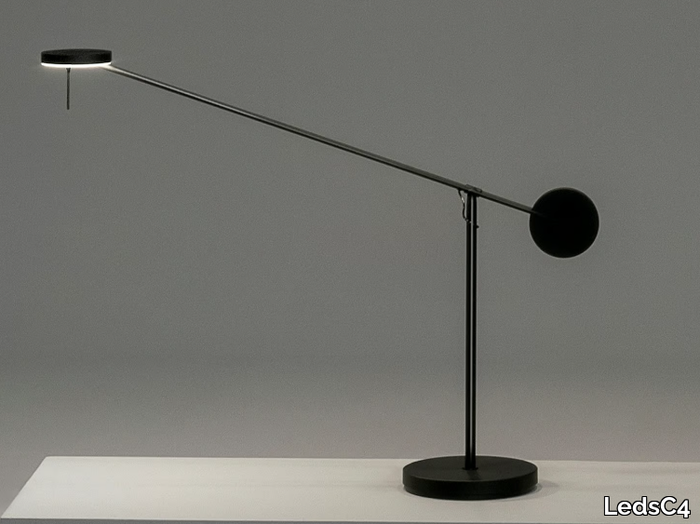 INVISIBLE - LED adjustable steel table lamp _ LedsC4