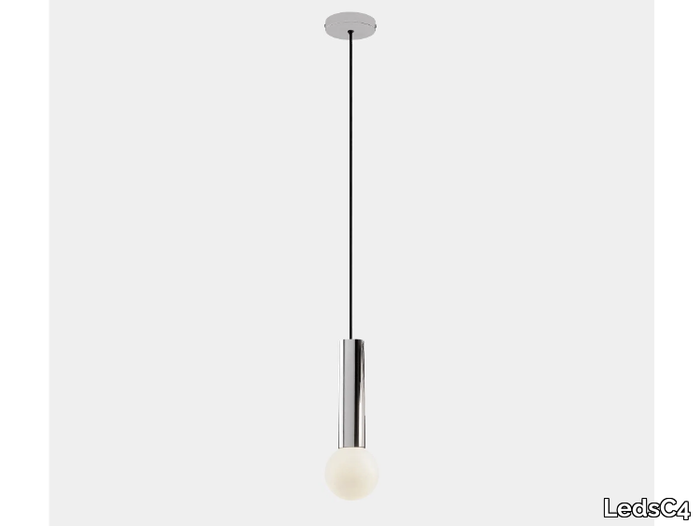 MIST - Glass and steel pendant lamp _ LedsC4