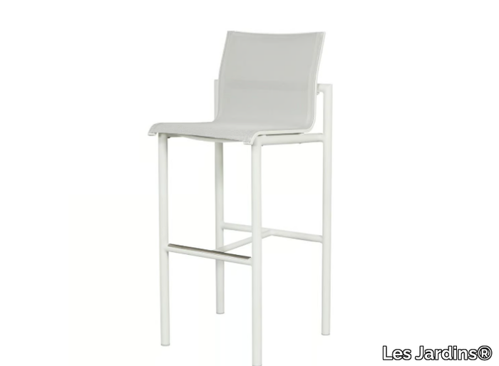 BASTINGAGE - High aluminium stool with back _ Les Jardins®