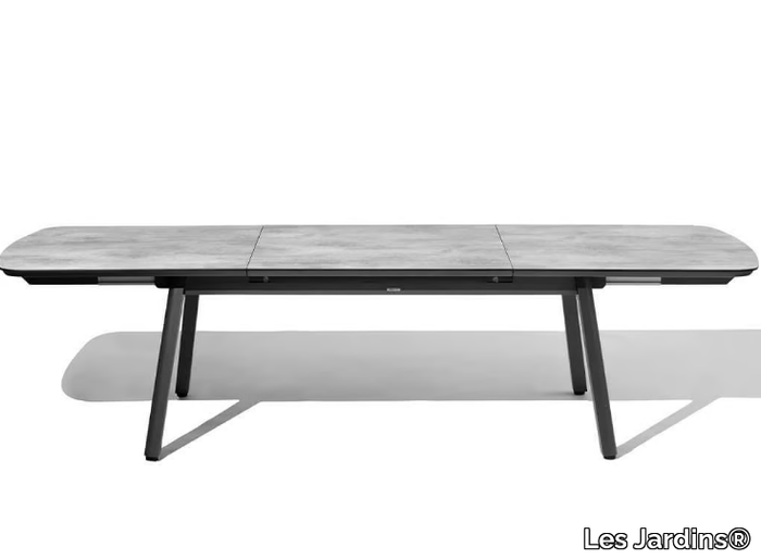 COPENHAGUE - Rectangular extending HPL garden table _ Les Jardins®