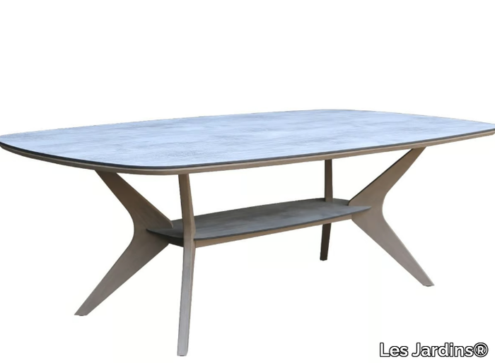 SELVA - Rectangular wooden garden table _ Les Jardins®