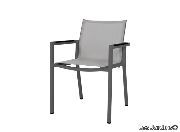 AMAKA - Stackable garden chair with armrests _ Les Jardins®