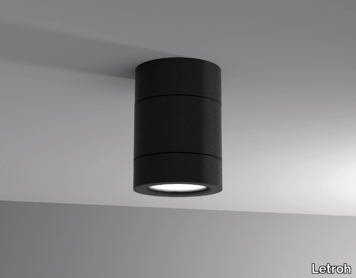 SURFACE MINI - LED round ceiling aluminium spotlight _ Letroh