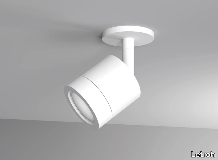 SURFACE MINI - LED semi-inset aluminium spotlight _ Letroh