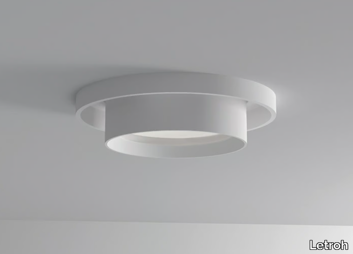 SURFACE - LED semi-inset ceiling aluminium spotlight _ Letroh