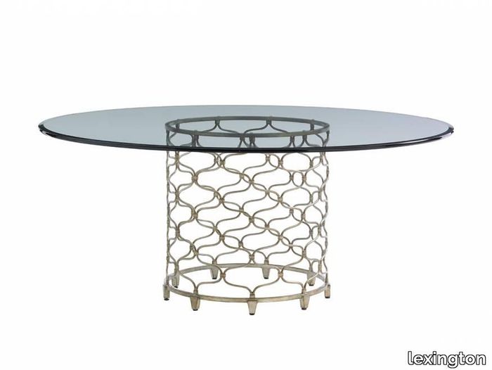 Bollinger Round Dining Table With Glass Top