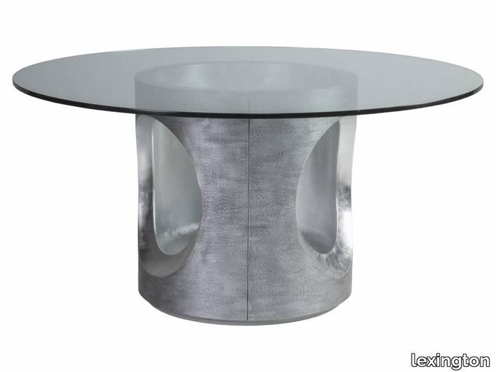 Circa Round Dining Table With Glass Top